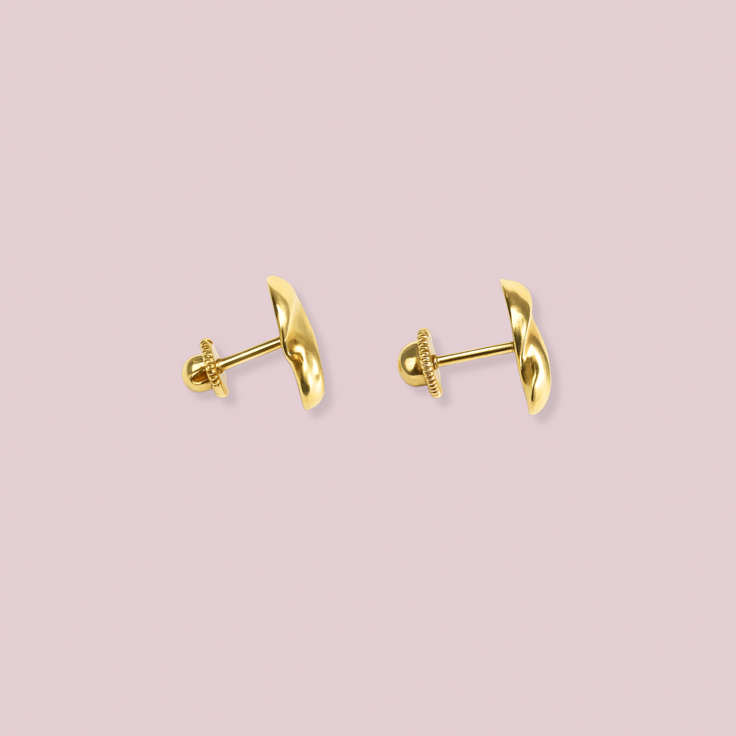 14K Solid Gold Knot Earrings