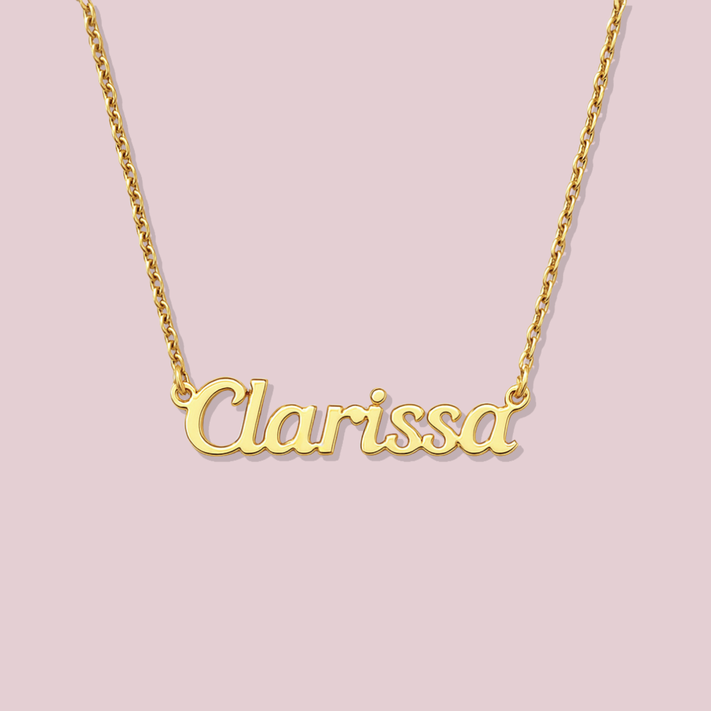 14K Solid Gold Personalized Name Necklace.