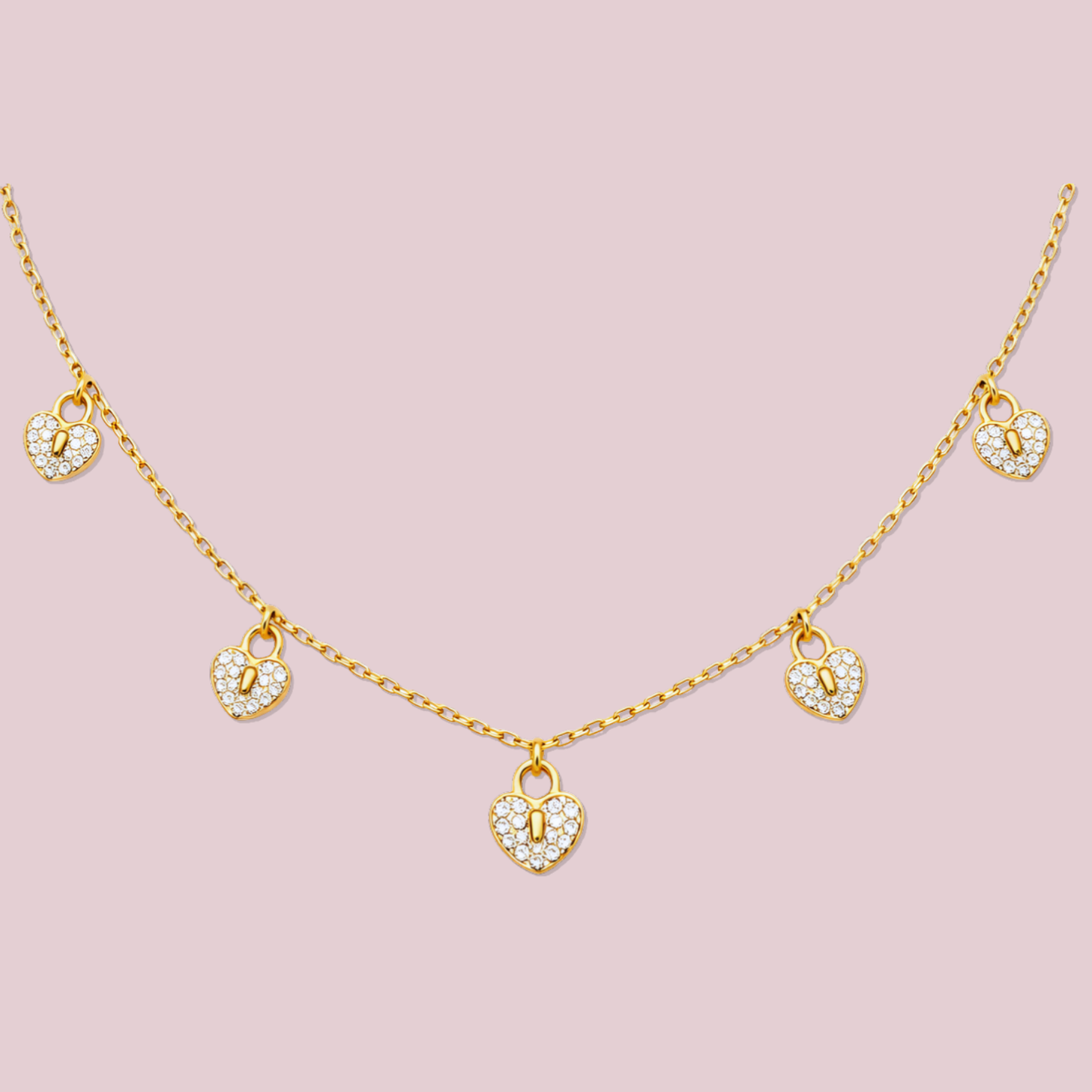 14K Solid Gold Mini Heart Necklace