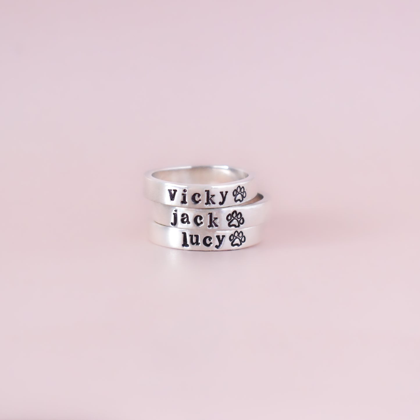 Personalized name ring