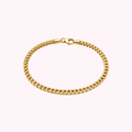10K Semi Solid Franco Bracelet