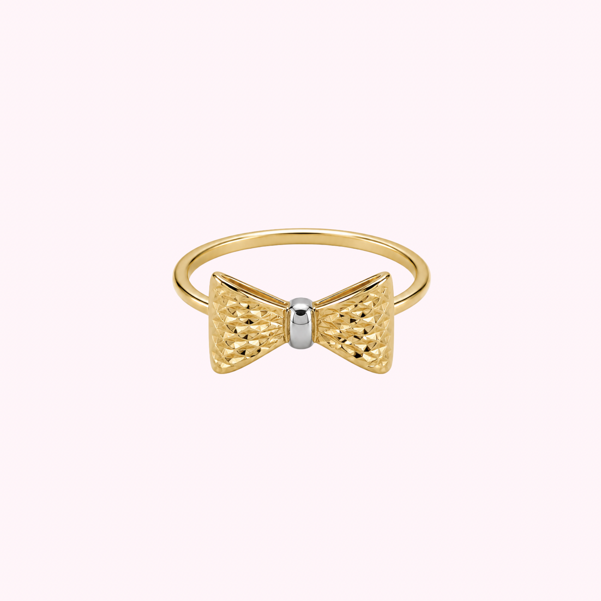 10K Solid Gold Bow Ring