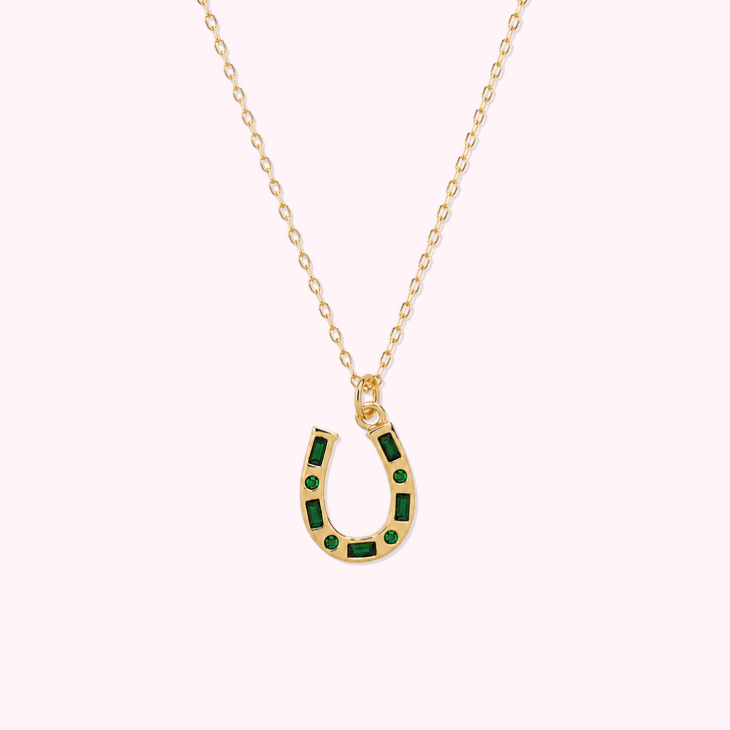 14K Solid Gold Herradura Necklace