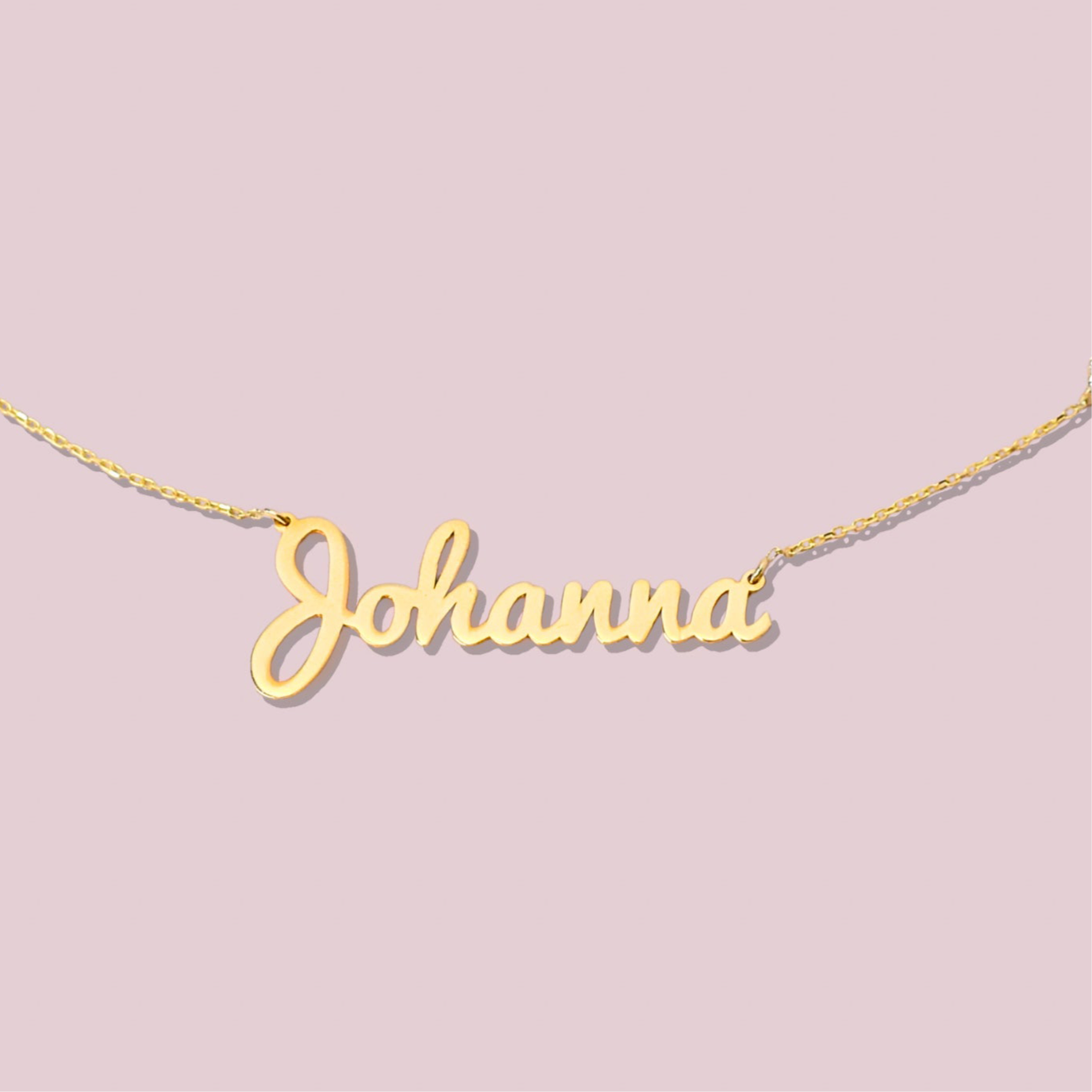 14K Solid Gold Personalized Name Necklace.