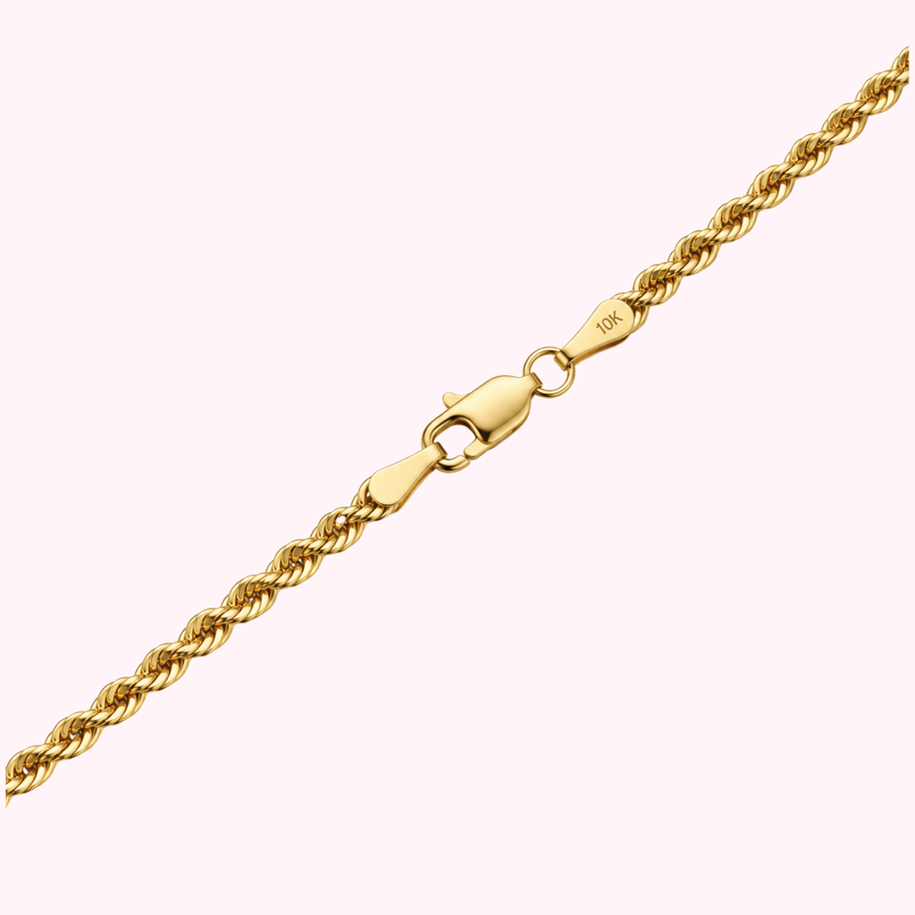 10K Semi Solid Rope Chain