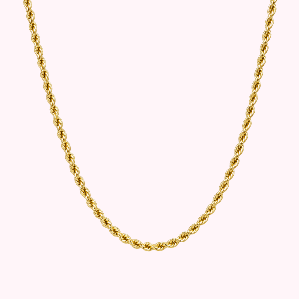 10K Semi Solid Rope Chain