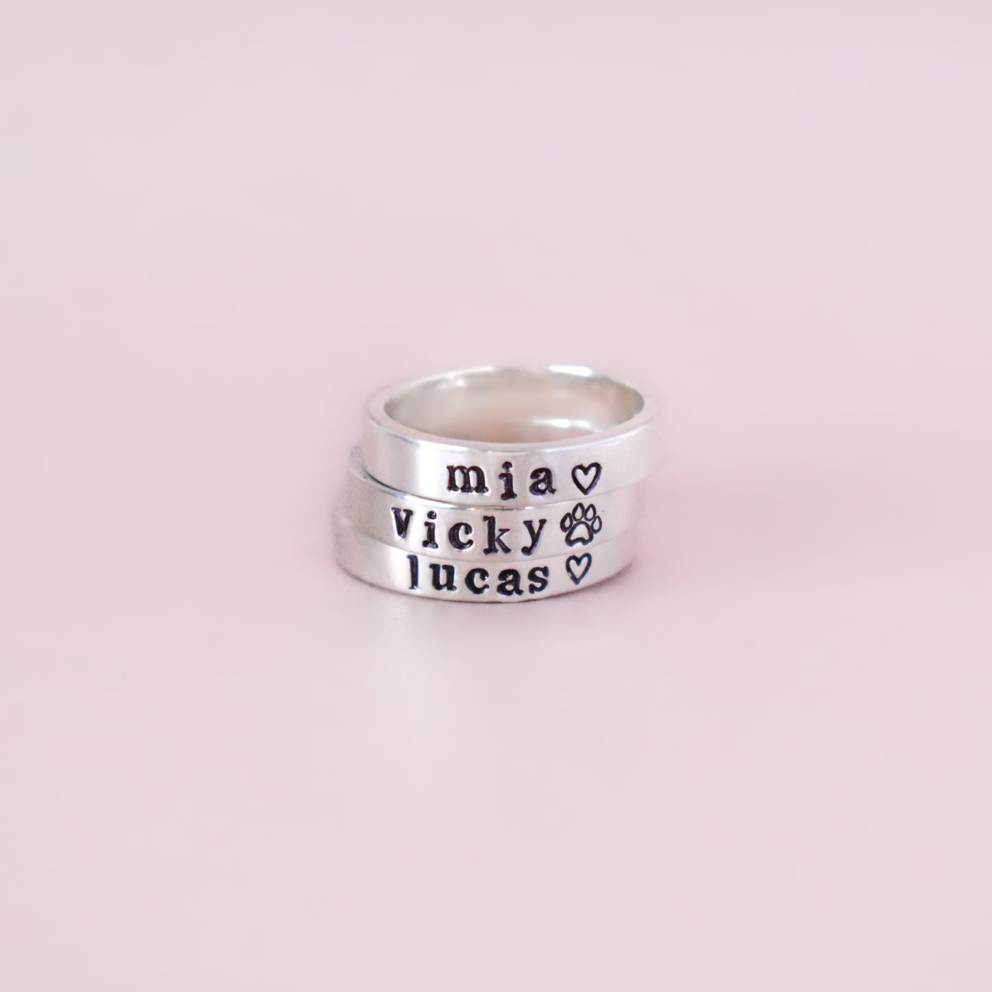 Personalized name ring