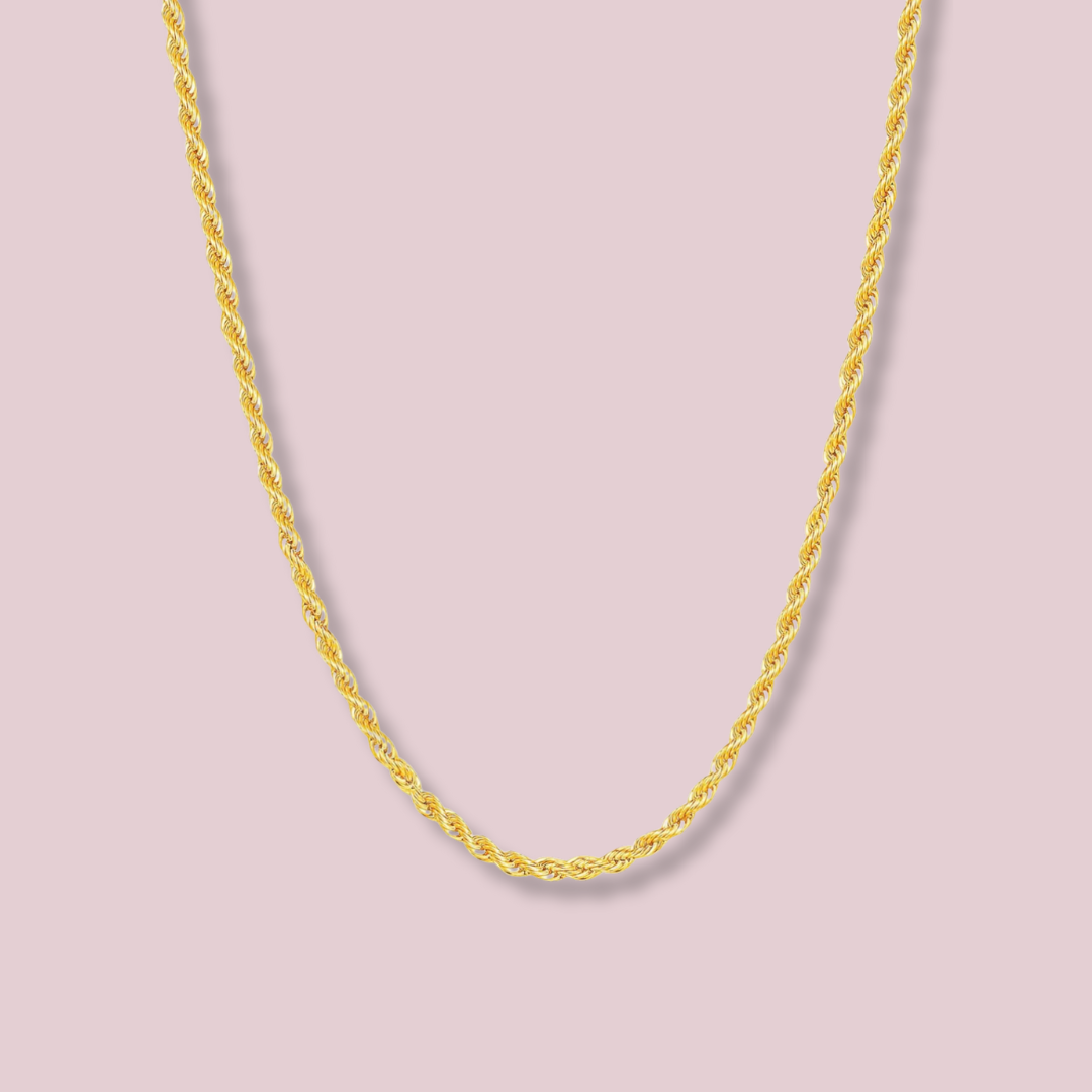 14K Solid Gold Rope Chain 1.8mm