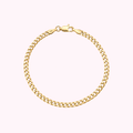 10K Solid Gold Cuban link Bracelet
