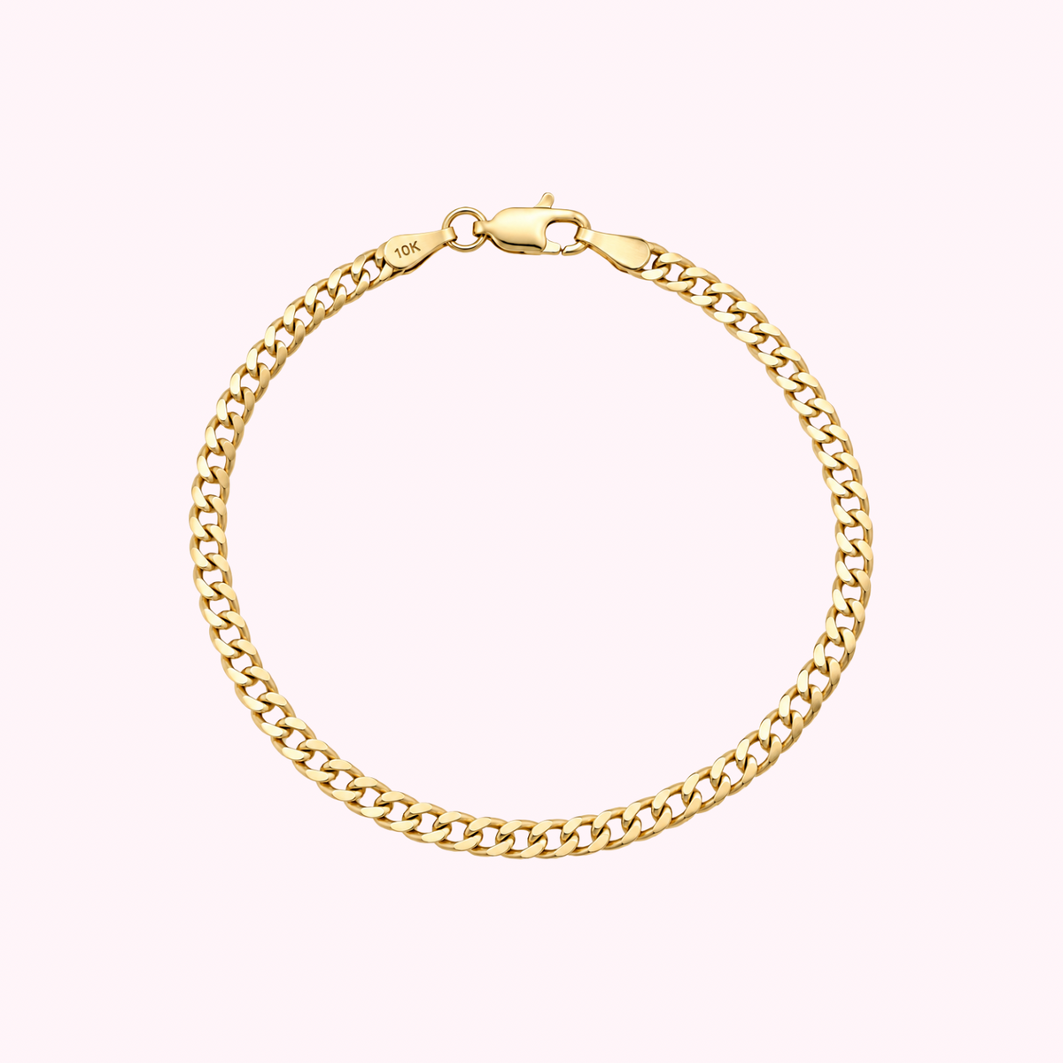 10K Solid Gold Cuban link Bracelet